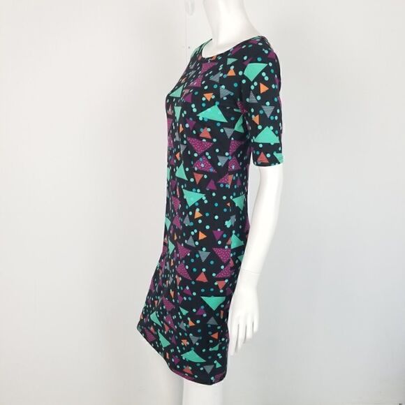 Lularoe Triangle Polka Dot Print Julia Dress Small - Picture 4 of 6